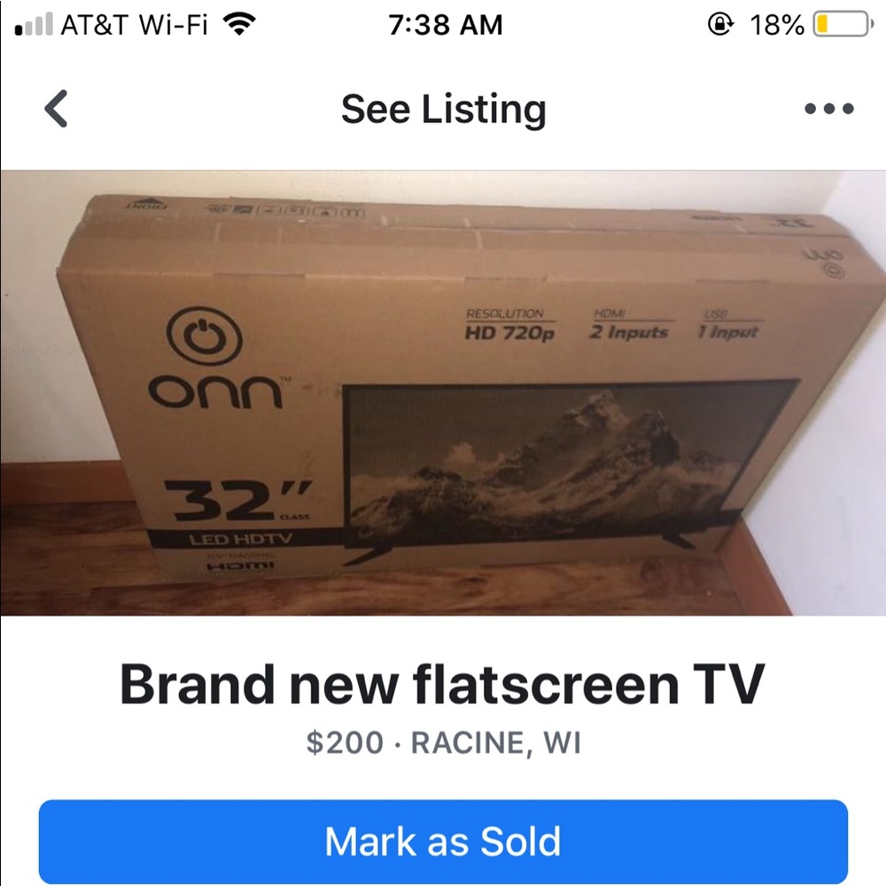 BRAND NEW 32” never opened